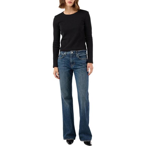 AMO Denim Marcenia Low Boot Jeans Persuasion Blue Revolve 32